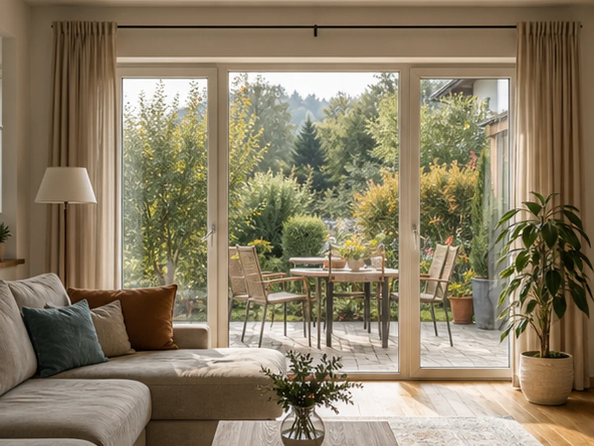 Garten und Terrasse eines österreichischen Ferienhauses